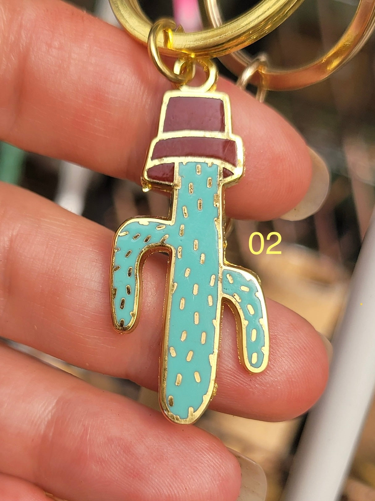 Cactus Keychain